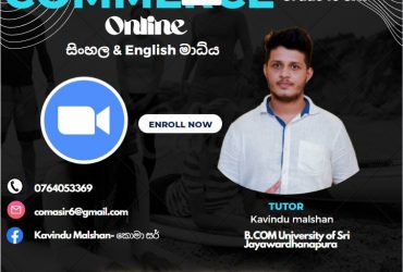 Commerce class for grade 10/11 ( english & sinhala medium)